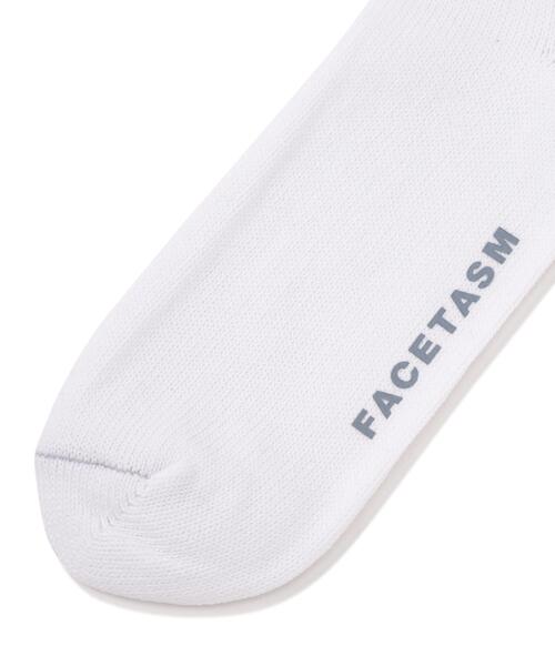 FACETASM(ファセッタズム)の「FACETASM/ファセッタズム/2P RIB SOCKS /2P リブソックス(ソックス/靴下・メンズ・ネイビー/ホワイト・F)」の10枚目の写真