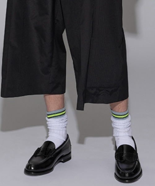 FACETASM（ファセッタズム）の「FACETASM/ファセッタズム/2P RIB SOCKS /2P リブソックス（ソックス/靴下・メンズ・ネイビー/ホワイト・F）」の12枚目の写真