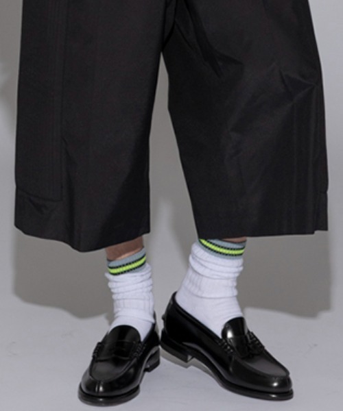 FACETASM（ファセッタズム）の「FACETASM/ファセッタズム/2P RIB SOCKS /2P リブソックス（ソックス/靴下・メンズ・ネイビー/ホワイト・F）」の11枚目の写真