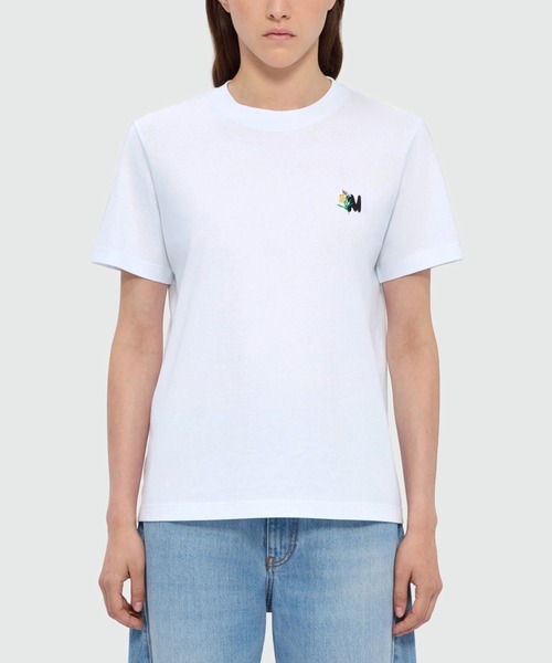 MSGM（エムエスジーエム）の「TheMwave ワンポイント刺繍Tシャツ（Tシャツ/カットソー・レディース・ホワイト・XS/S/M）」の2枚目の写真