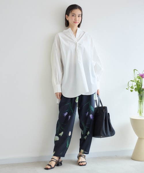 KATHARINE ROSS(キャサリンロス)の「【KATHARINE ROSS】チューリッププリントパンツ(その他パンツ・レディース・アイボリー/ネイビー・FREE)」の8枚目の写真