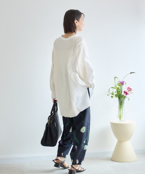 KATHARINE ROSS(キャサリンロス)の「【KATHARINE ROSS】チューリッププリントパンツ(その他パンツ・レディース・アイボリー/ネイビー・FREE)」の10枚目の写真