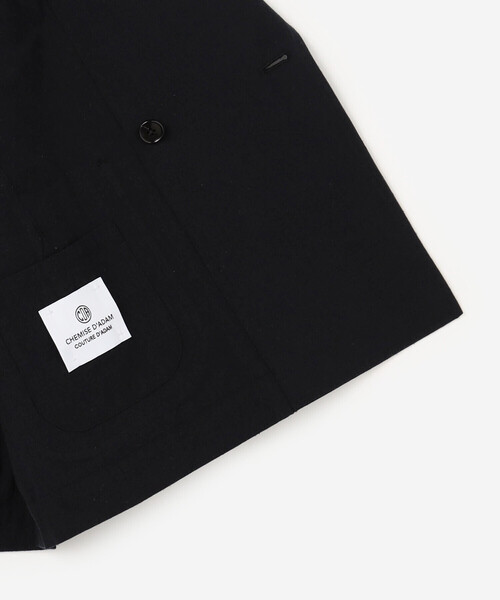 Bshop(ビショップ)の「CHEMISE D'ADAM | 〈別注〉ダブルブレスト シャツジャケット WOMEN(テーラードジャケット・レディース・ブラック・36/38)」の8枚目の写真