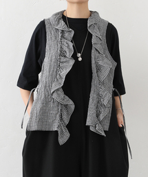 JOURNAL STANDARD LUXE | リネンワッシャー フリルジレ(シャツ/ブラウス)