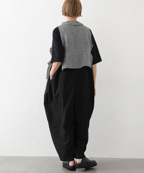 JOURNAL STANDARD LUXE（ジャーナルスタンダード　ラックス）の「リネンワッシャー フリルジレ（シャツ/ブラウス・レディース・ブラック/ホワイト・FREE）」の9枚目の写真