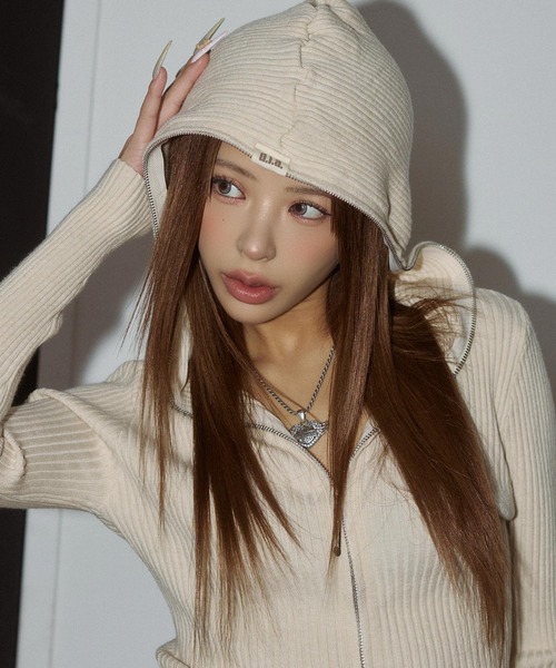 d.i.a. ダイア　セーターパーカー Wジップリブニットパーカー（ニット/セーター）｜d.i.a.（ダイヤ）の