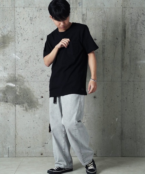 FRUIT OF THE LOOM（フルーツオブザルーム）の「"05"≪FRUIT OF THE LOOM≫パックT 7.0oz ヘビーウェイト Tシャツ(胸ポケットあり)（Tシャツ/カットソー・メンズ・ブラック/オフホワイト・LARGE/MEDIUM/X-LARGE）」の9枚目の写真