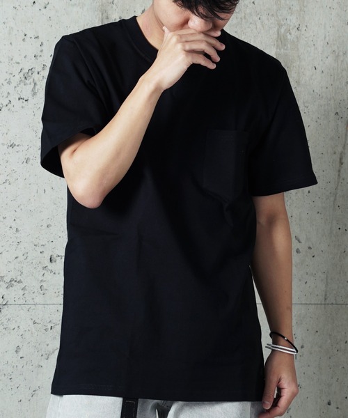 FRUIT OF THE LOOM（フルーツオブザルーム）の「"05"≪FRUIT OF THE LOOM≫パックT 7.0oz ヘビーウェイト Tシャツ(胸ポケットあり)（Tシャツ/カットソー・メンズ・ブラック/オフホワイト・LARGE/MEDIUM/X-LARGE）」の11枚目の写真