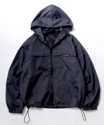 mihns closet（ミンズクローゼット）の「別注 mihns closet 総柄ブルゾンパーカー/ダブルジップ/春ライトアウター/ドット チェック柄（ナイロンジャケット）」