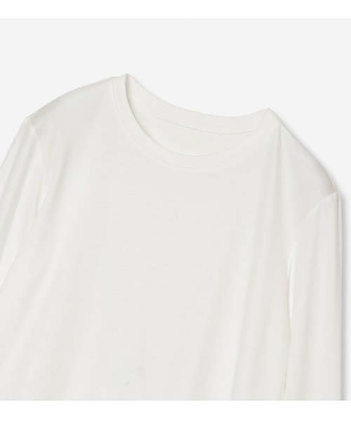 R-ISM(リズム)の「【接触冷感・紫外線防止・洗える】ドッキングカットソー(Tシャツ/カットソー・レディース・ブラック/オフホワイト・4)」の4枚目の写真