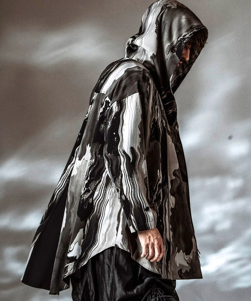 NO ID.(ノーアイディ)の「【NO ID.】Riders ZIP Hooded Coat / ライダース ジップ フードコート(モッズコート・メンズ・その他5/ブラック/その他22・ONE SIZE)」の21枚目の写真