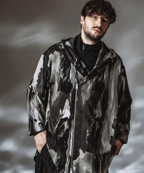 NO ID.(ノーアイディ)の「【NO ID.】Riders ZIP Hooded Coat / ライダース ジップ フードコート(モッズコート・メンズ・その他5/ブラック/その他22・ONE SIZE)」の20枚目の写真