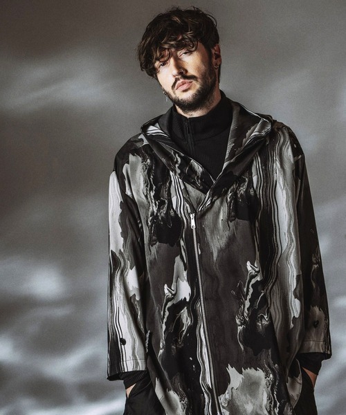 NO ID.(ノーアイディ)の「【NO ID.】Riders ZIP Hooded Coat / ライダース ジップ フードコート(モッズコート・メンズ・その他5/ブラック/その他22・ONE SIZE)」の22枚目の写真