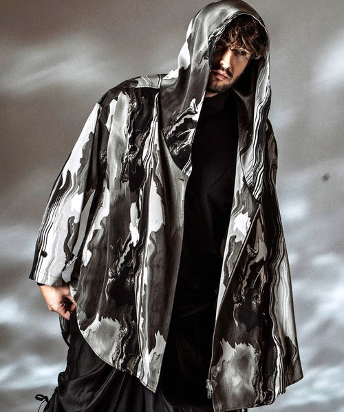 NO ID.(ノーアイディ)の「【NO ID.】Riders ZIP Hooded Coat / ライダース ジップ フードコート(モッズコート・メンズ・その他5/ブラック/その他22・ONE SIZE)」の19枚目の写真