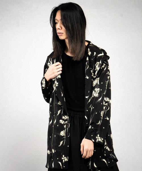 NO ID.(ノーアイディ)の「【NO ID.】Riders ZIP Hooded Coat / ライダース ジップ フードコート(モッズコート・メンズ・その他5/ブラック/その他22・ONE SIZE)」の4枚目の写真