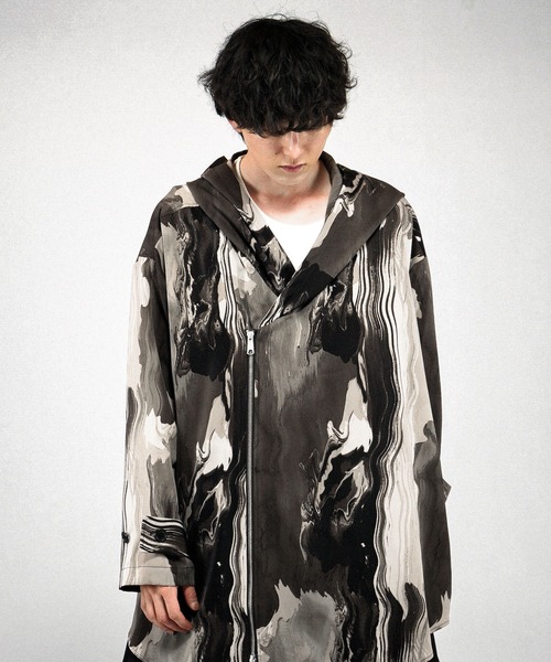 NO ID.(ノーアイディ)の「【NO ID.】Riders ZIP Hooded Coat / ライダース ジップ フードコート(モッズコート・メンズ・その他5/ブラック/その他22・ONE SIZE)」の5枚目の写真