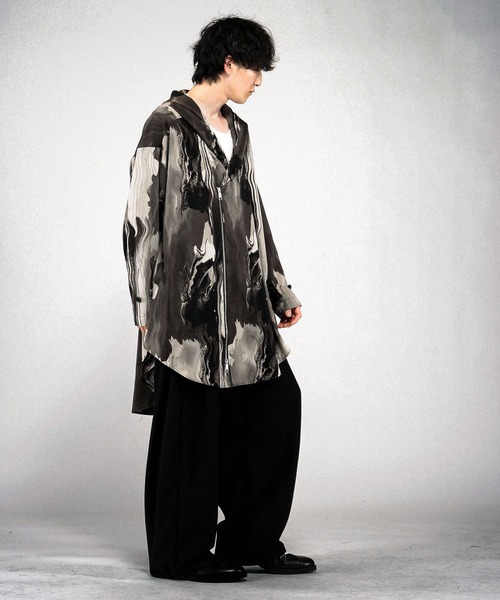 NO ID.(ノーアイディ)の「【NO ID.】Riders ZIP Hooded Coat / ライダース ジップ フードコート(モッズコート・メンズ・その他5/ブラック/その他22・ONE SIZE)」の10枚目の写真