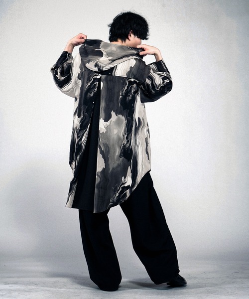 NO ID.(ノーアイディ)の「【NO ID.】Riders ZIP Hooded Coat / ライダース ジップ フードコート(モッズコート・メンズ・その他5/ブラック/その他22・ONE SIZE)」の11枚目の写真