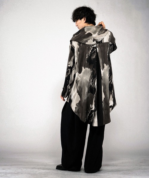 NO ID.(ノーアイディ)の「【NO ID.】Riders ZIP Hooded Coat / ライダース ジップ フードコート(モッズコート・メンズ・その他5/ブラック/その他22・ONE SIZE)」の12枚目の写真