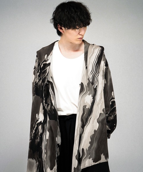 NO ID.(ノーアイディ)の「【NO ID.】Riders ZIP Hooded Coat / ライダース ジップ フードコート(モッズコート・メンズ・その他5/ブラック/その他22・ONE SIZE)」の15枚目の写真