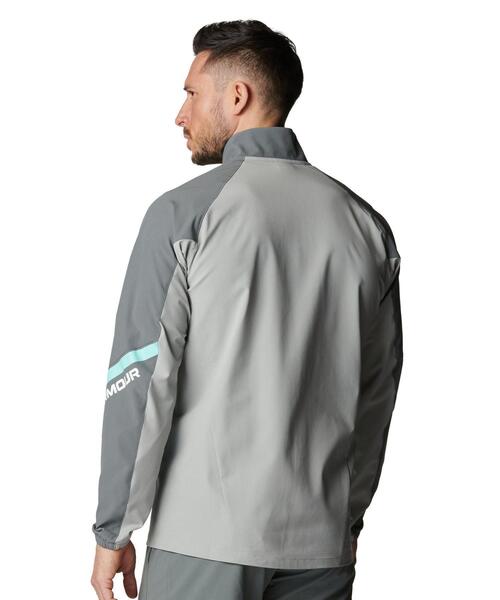 UNDER ARMOUR(アンダーアーマー)の「UAウーブン フルジップ ジャケット(トレーニング/メンズ)(その他アウター・メンズ・グレー系その他・M/XL/L/2XL/S)」の2枚目の写真