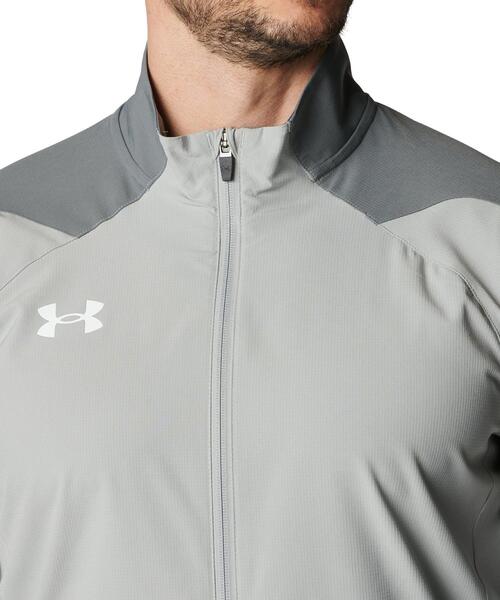 UNDER ARMOUR(アンダーアーマー)の「UAウーブン フルジップ ジャケット(トレーニング/メンズ)(その他アウター・メンズ・グレー系その他・M/XL/L/2XL/S)」の4枚目の写真
