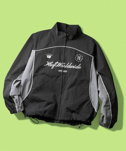 HUF（ハフ）の「ANTHEM TRACK JACKET（ブルゾン・メンズ・ブラック/ネイビー・XL/M/L/S）」の2枚目の写真