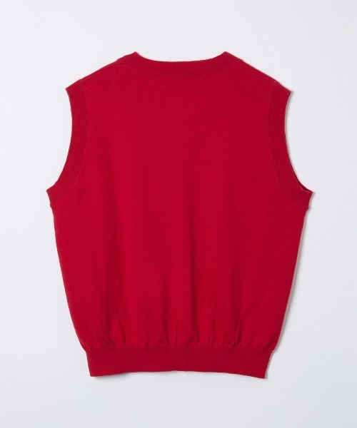 soduk(スドーク)の「【soduk】26SS新作 notch notch vest / ノッチノッチベスト(ベスト・レディース・ブラック/グレー/レッド・ONE SIZE)」の5枚目の写真