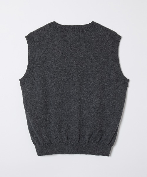 soduk(スドーク)の「【soduk】26SS新作 notch notch vest / ノッチノッチベスト(ベスト・レディース・ブラック/グレー/レッド・ONE SIZE)」の7枚目の写真