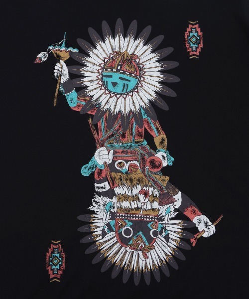 チチカカ(チチカカ)の「カッチーナプリントTシャツ(Tシャツ/カットソー・レディース・その他1/ブラック/アイボリー・FREE)」の14枚目の写真