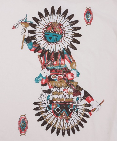 チチカカ(チチカカ)の「カッチーナプリントTシャツ(Tシャツ/カットソー・レディース・その他1/ブラック/アイボリー・FREE)」の15枚目の写真