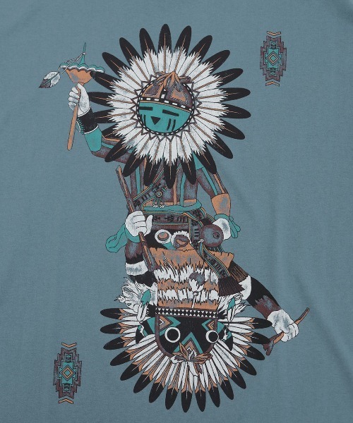 チチカカ(チチカカ)の「カッチーナプリントTシャツ(Tシャツ/カットソー・レディース・その他1/ブラック/アイボリー・FREE)」の16枚目の写真