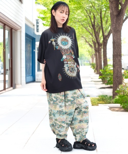 チチカカ(チチカカ)の「カッチーナプリントTシャツ(Tシャツ/カットソー・レディース・その他1/ブラック/アイボリー・FREE)」の21枚目の写真