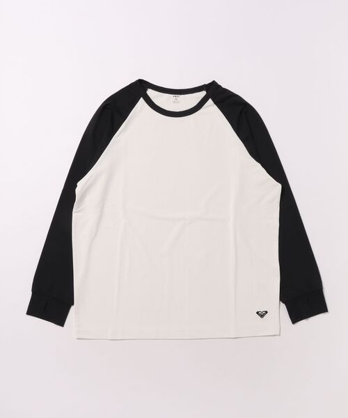 ROXY（ロキシー）の「ROXY キッズ MINI SOLSHADE L/S 長袖ラッシュガード 【2026年春夏モデル】（ラッシュガード・キッズ・ミント/ブラック/オフホワイト・150/130/140）」の2枚目の写真