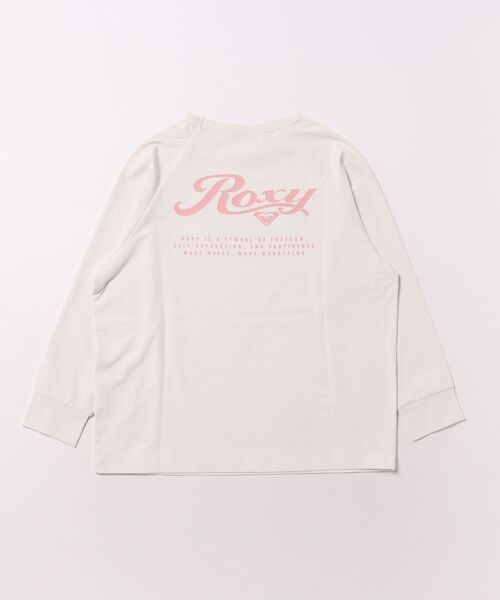 ROXY（ロキシー）の「ROXY キッズ MINI SOLSHADE L/S 長袖ラッシュガード 【2026年春夏モデル】（ラッシュガード・キッズ・ミント/ブラック/オフホワイト・150/130/140）」の4枚目の写真