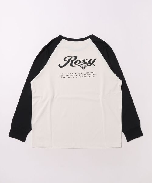 ROXY（ロキシー）の「ROXY キッズ MINI SOLSHADE L/S 長袖ラッシュガード 【2026年春夏モデル】（ラッシュガード・キッズ・ミント/ブラック/オフホワイト・150/130/140）」の6枚目の写真