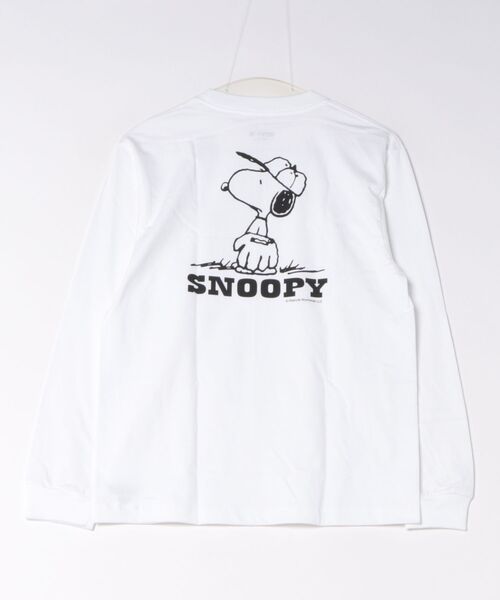 HANES(ヘインズ)の「【Hanes】PEANUTS*BEEFY-T クルーネックロングスリーブTシャツ(Tシャツ/カットソー・メンズ・ブラック/ホワイト・M/S/XL/L)」の3枚目の写真