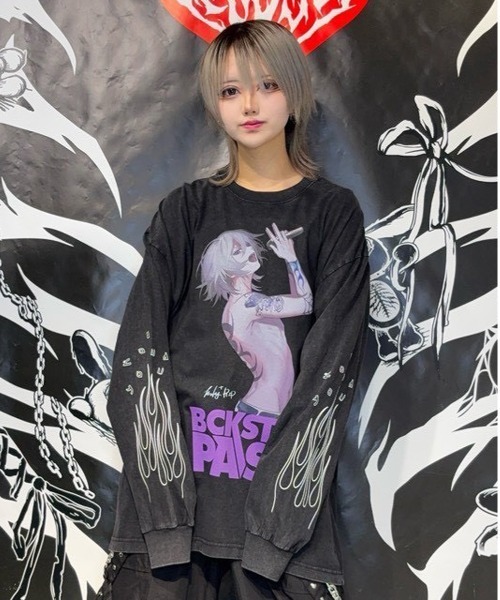 セール】【黒野京×BACKSTAGE PASS コラボ】SHOUT ピグメント加工
