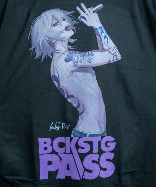 BACKSTAGE PASS(バックステージパス)の「【黒野京×BACKSTAGE PASS コラボ】SHOUT ピグメント加工 オーバーサイズ ロンT(Tシャツ/カットソー・メンズ・ライトグレー/ブラック/ダークグレー・FREE)」の7枚目の写真