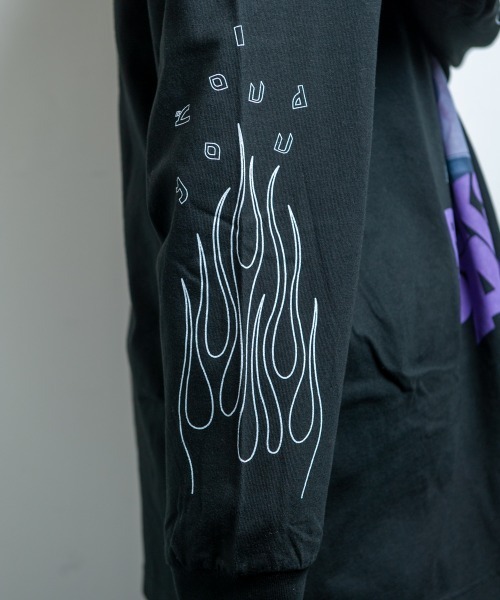 BACKSTAGE PASS(バックステージパス)の「【黒野京×BACKSTAGE PASS コラボ】SHOUT ピグメント加工 オーバーサイズ ロンT(Tシャツ/カットソー・メンズ・ライトグレー/ブラック/ダークグレー・FREE)」の9枚目の写真