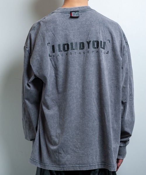 BACKSTAGE PASS(バックステージパス)の「【黒野京×BACKSTAGE PASS コラボ】SHOUT ピグメント加工 オーバーサイズ ロンT(Tシャツ/カットソー・メンズ・ライトグレー/ブラック/ダークグレー・FREE)」の13枚目の写真