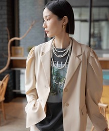 LEPSIM | 《オフィスライン》袖ギャザージャケット　637925(その他アウター)