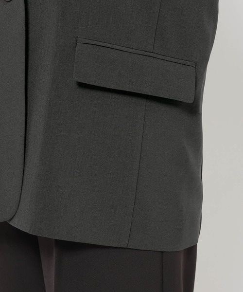 LEPSIM(レプシィム)の「《オフィスライン》袖ギャザージャケット 637925(その他アウター・レディース・ベージュ/チャコールグレー・FREE)」の15枚目の写真