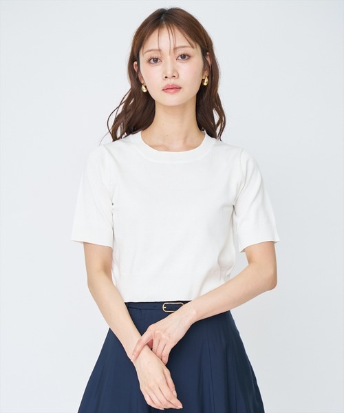 AND COUTURE(アンドクチュール)の「ケーブル編みカーディガンアンサンブル(カーディガン/ボレロ・レディース・ネイビー/オフホワイト/ピンク/ミント・FREE)」の16枚目の写真