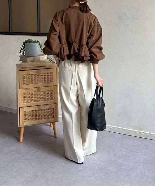 Thevon（ゼボン）の「シンセティックレザーミニバッグ（トートバッグ・レディース・ゴールド/ブラウン/ブラック・FREE）」の6枚目の写真