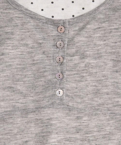 MUHET(ミュエータ)の「【set item】sheer layered long t-shirt & tank top / シアータンク&ロンTセット(Tシャツ/カットソー・レディース・ブラウン/ネイビー/チャコールグレー/杢グレー・FREE)」の11枚目の写真
