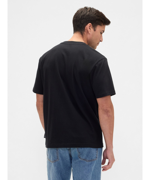 GAP(ギャップ)の「Gap × ディズニー エブリディ ソフト リラックスフィット GAPロゴTシャツ(Tシャツ/カットソー・メンズ・ベージュ/ブラック/ライトブルー・XS/S/M/L/XL)」の12枚目の写真