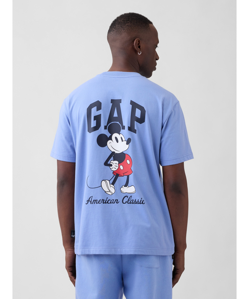 GAP(ギャップ)の「Gap × ディズニー エブリディ ソフト リラックスフィット GAPロゴTシャツ(Tシャツ/カットソー・メンズ・ベージュ/ブラック/ライトブルー・XS/S/M/L/XL)」の10枚目の写真