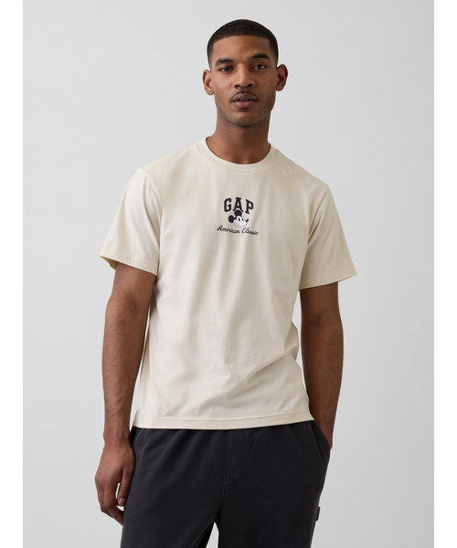 GAP(ギャップ)の「Gap × ディズニー エブリディ ソフト リラックスフィット GAPロゴTシャツ(Tシャツ/カットソー・メンズ・ベージュ/ブラック/ライトブルー・XS/S/M/L/XL)」の20枚目の写真