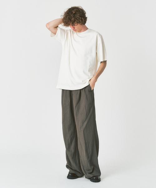 417 EDIFICE（フォーワンセブンエディフィス）の「JAPONCH / ポンチクルーネックTee（Tシャツ/カットソー・メンズ・グレー/ブラック系その他/ブラック/ベージュ/グリーン/ホワイト・MEDIUM/SMALL/X-LARGE/LARGE）」の16枚目の写真